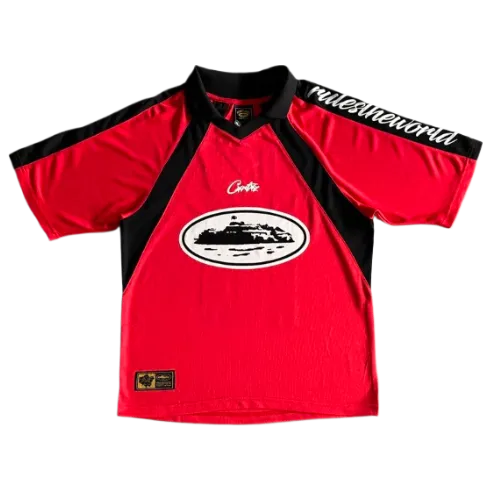 corteiz jersey panel - red thumbnail 3