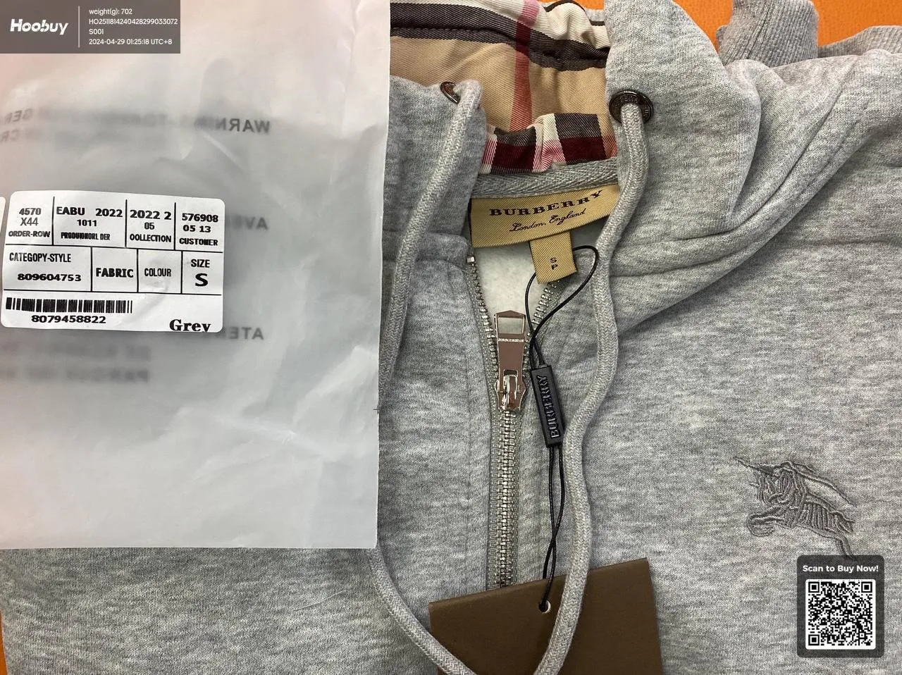 BURBERRY ZIP UP 2 COLOURWAYS thumbnail 5