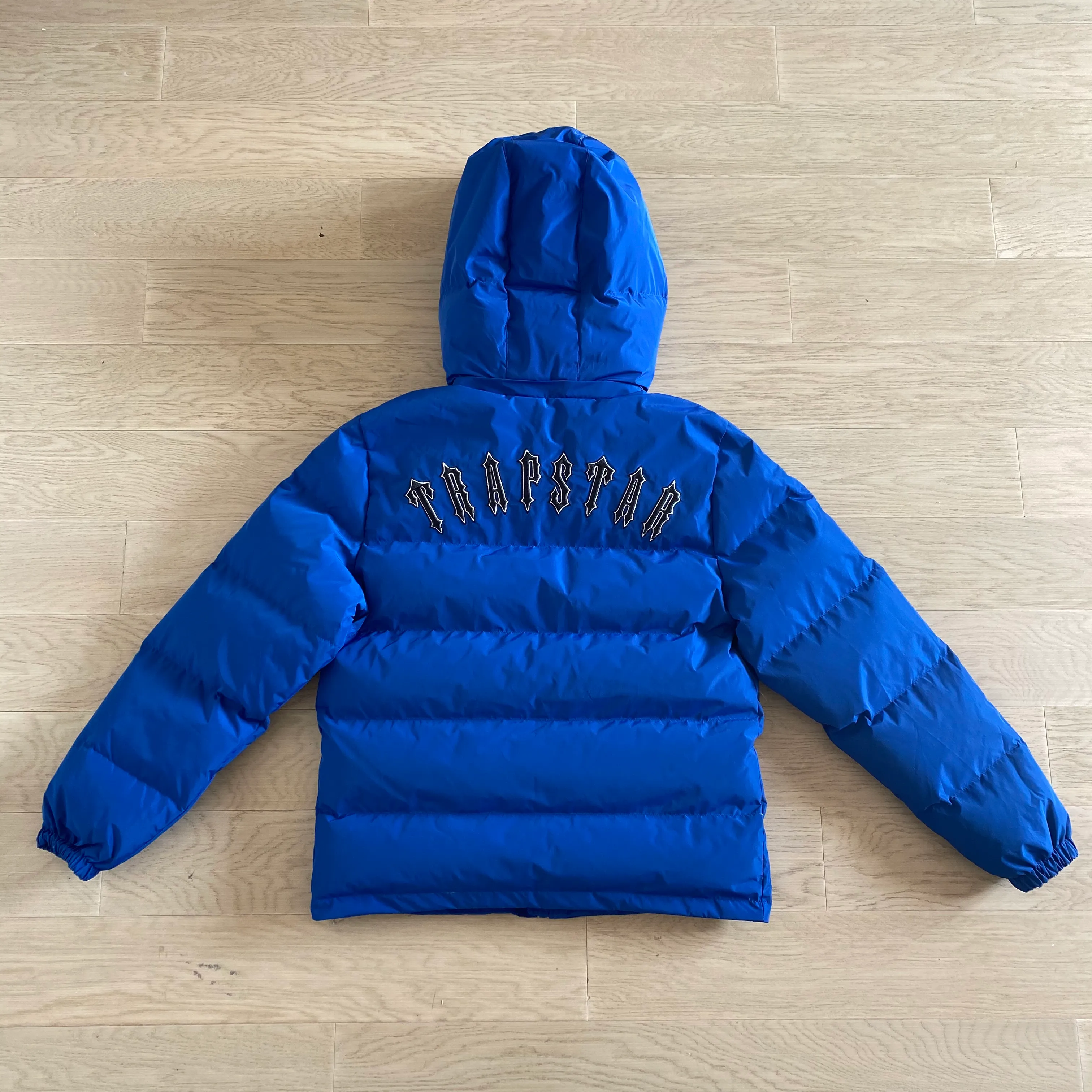 Trapstar Irongate pufferjacket with Detachable Hood Blue thumbnail 2