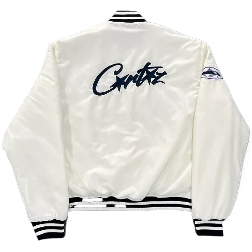 CORTEIZ VARSITY JACKET WHITE thumbnail 2