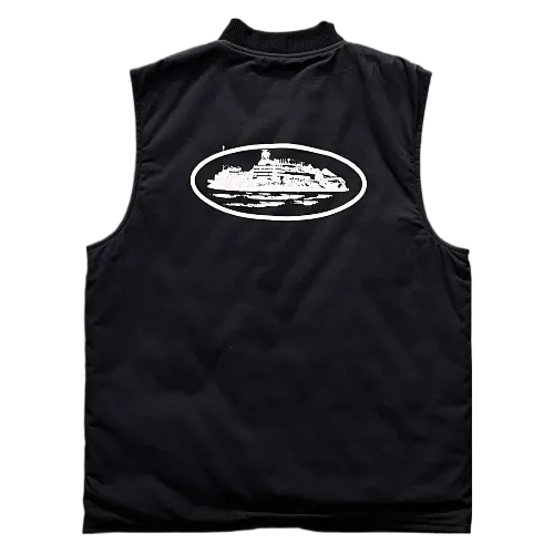 Corteiz Vest Guerillaz Quilted bLACK thumbnail 2